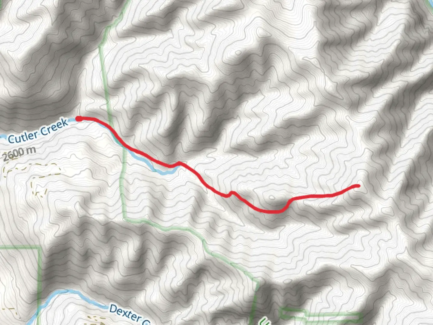 An image depicting the trail Cutler Creek Trail and its surrounding area.