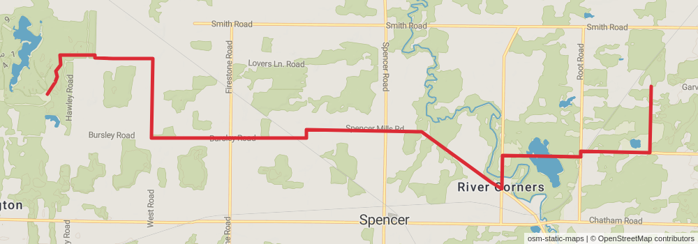 American Perimeter Trail - North Country Primary stage 17 Map