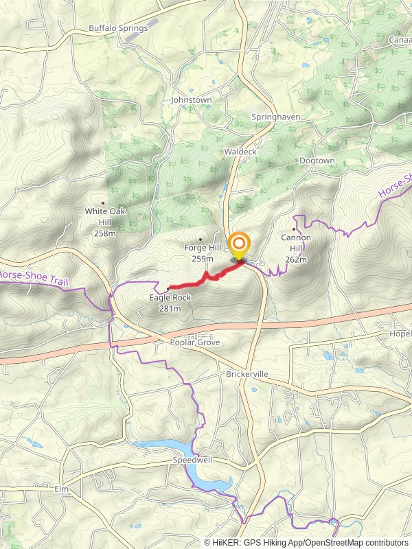 Eagle Rock via Horse Shoe Trail East