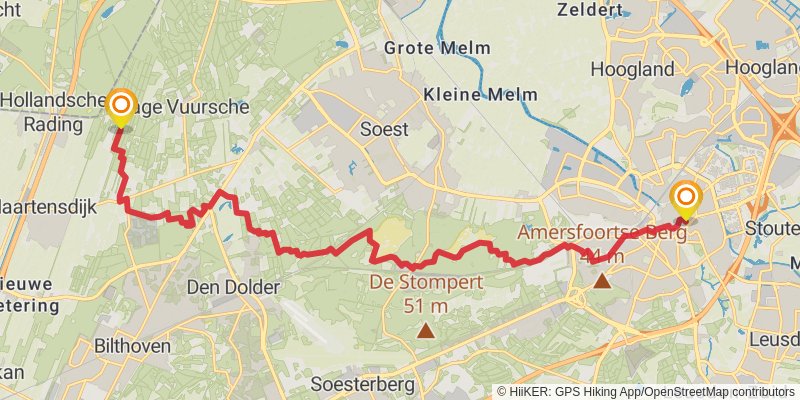 Marskramerpad stage 12 Map