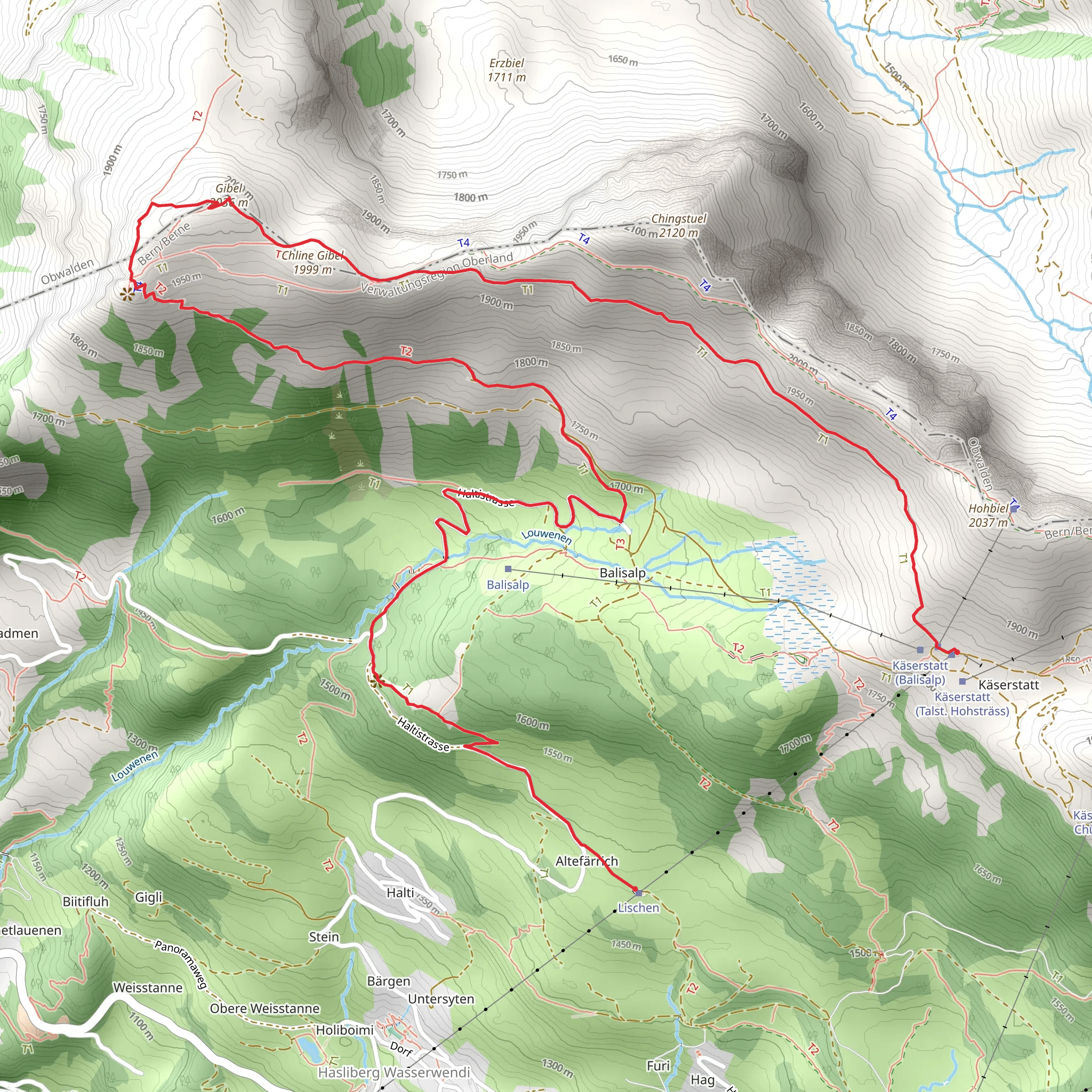 Gibelweg mobile static map