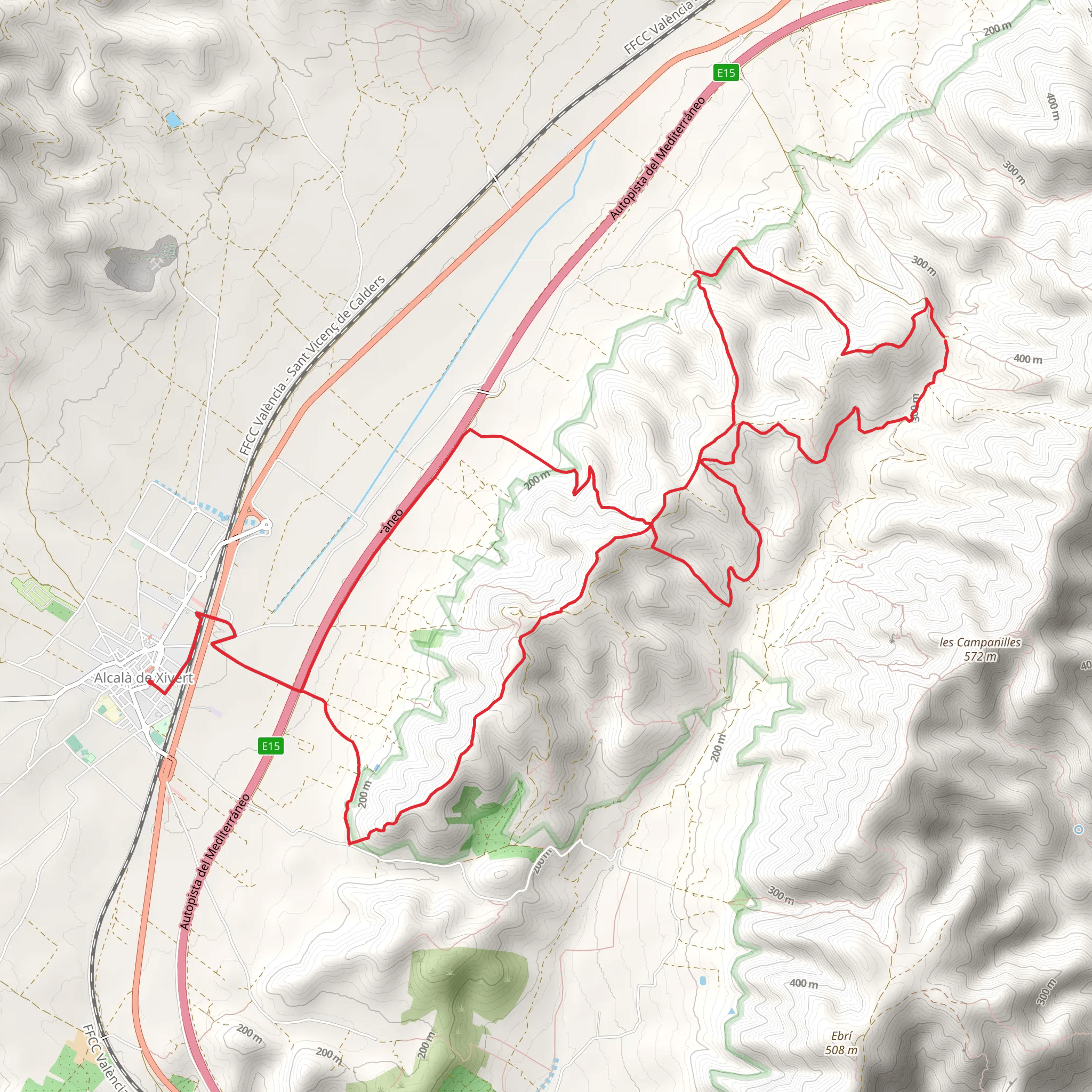 Xivert i Corrals Castle PR CV 432 mobile static map