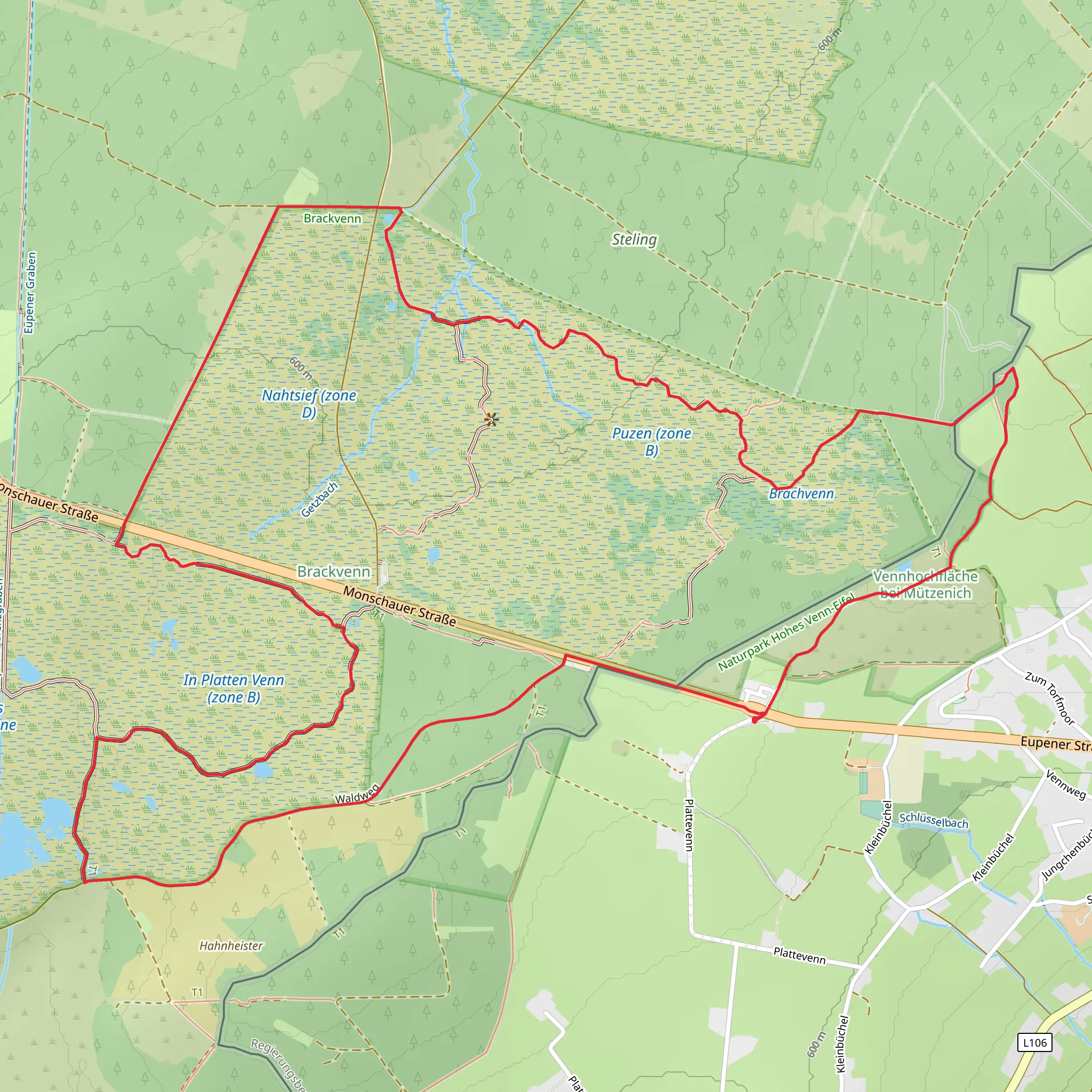 GR 15 and Herzogenhugel - Brackvenn Loop mobile static map