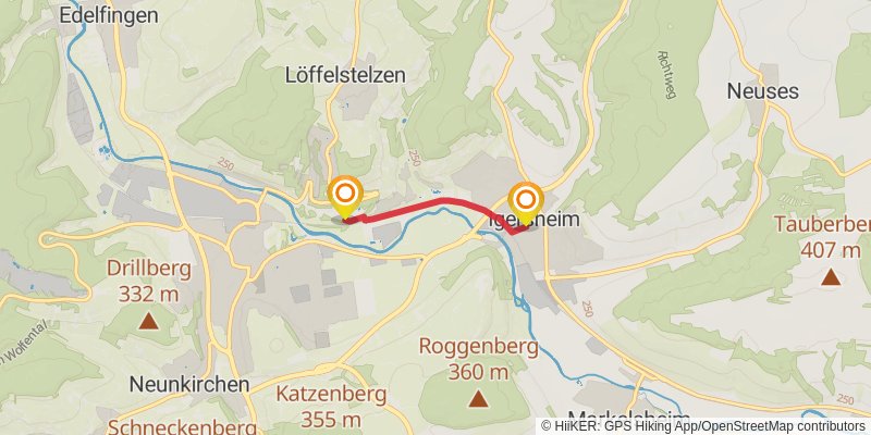 Panoramawanderweg Taubertal alt 3 Map