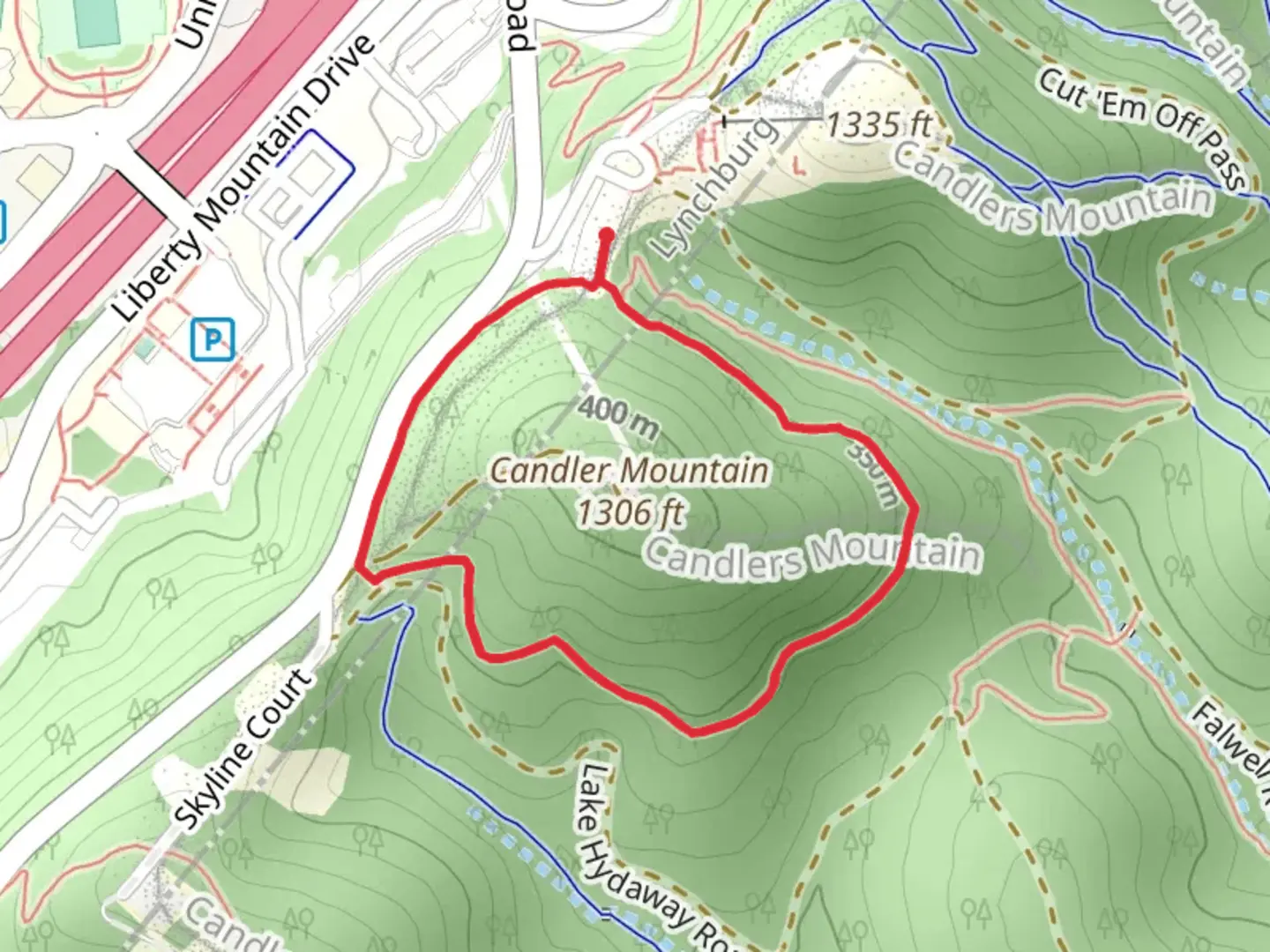 An image depicting the trail Mike Donahue Loop Trail and its surrounding area.