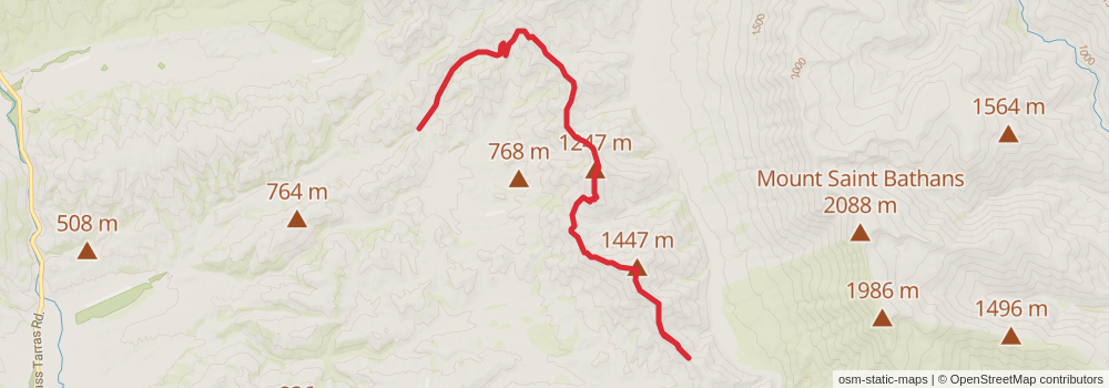 Chain Hills Track stage 3 Map
