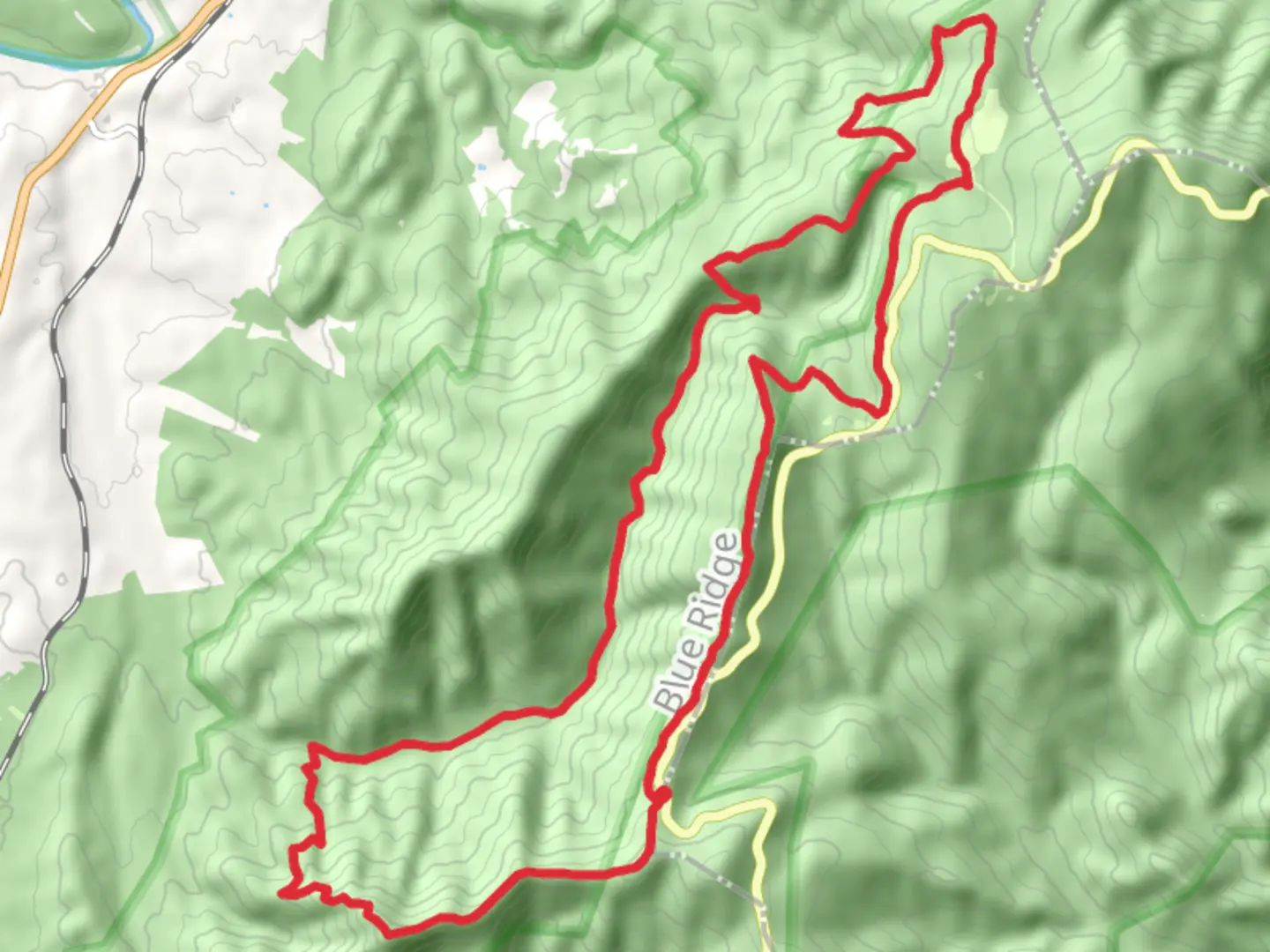 An image depicting the trail Appalachian, Traces and Jermys Run Loop Trail and its surrounding area.