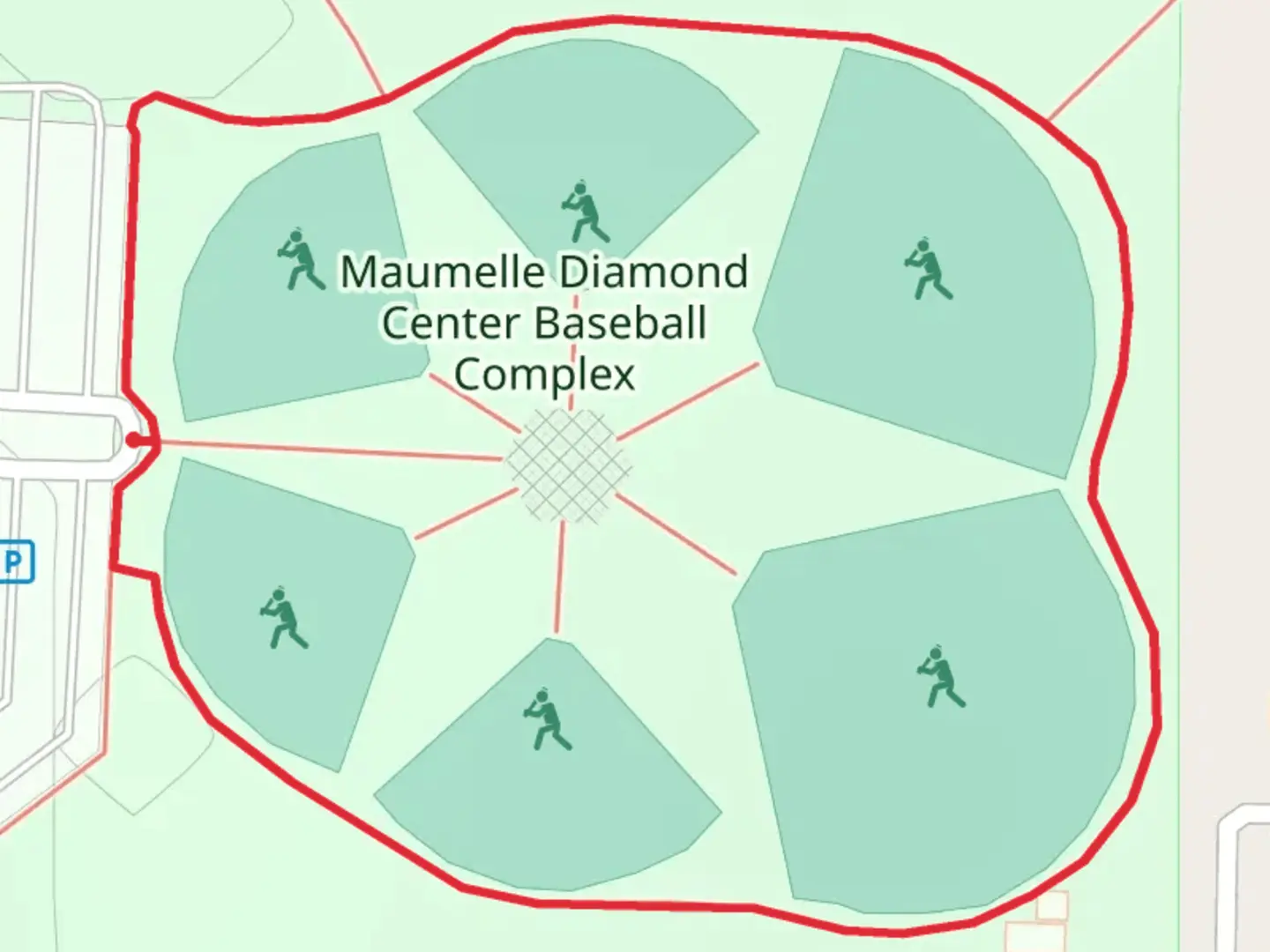 An image depicting the trail Counts Massie Road Loop - North and its surrounding area.