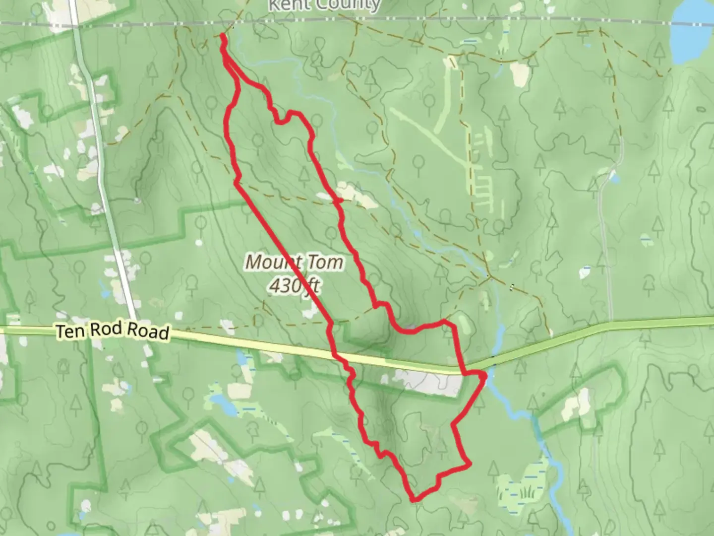 An image depicting the trail Mt Tom and North South Loop Trail and its surrounding area.
