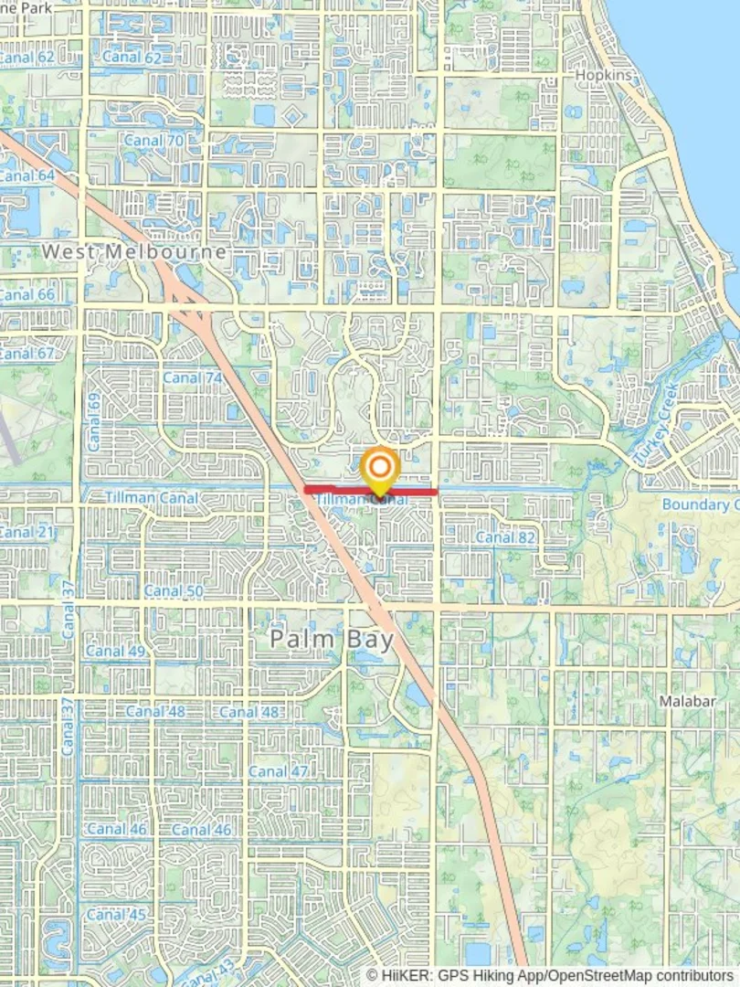 An image depicting the trail Tillman Canal Shore Walk and its surrounding area.