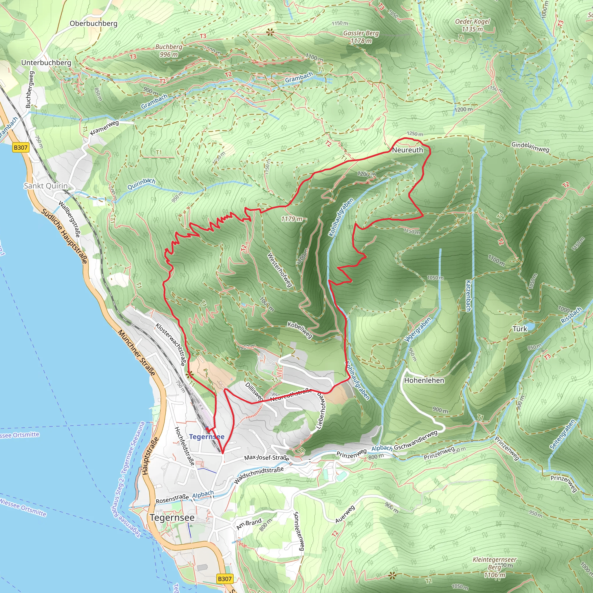 Maximiliansweg and Sommerweg Loop mobile static map