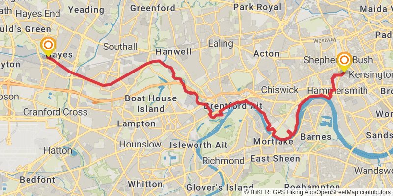 Orange Way stage 27 Map