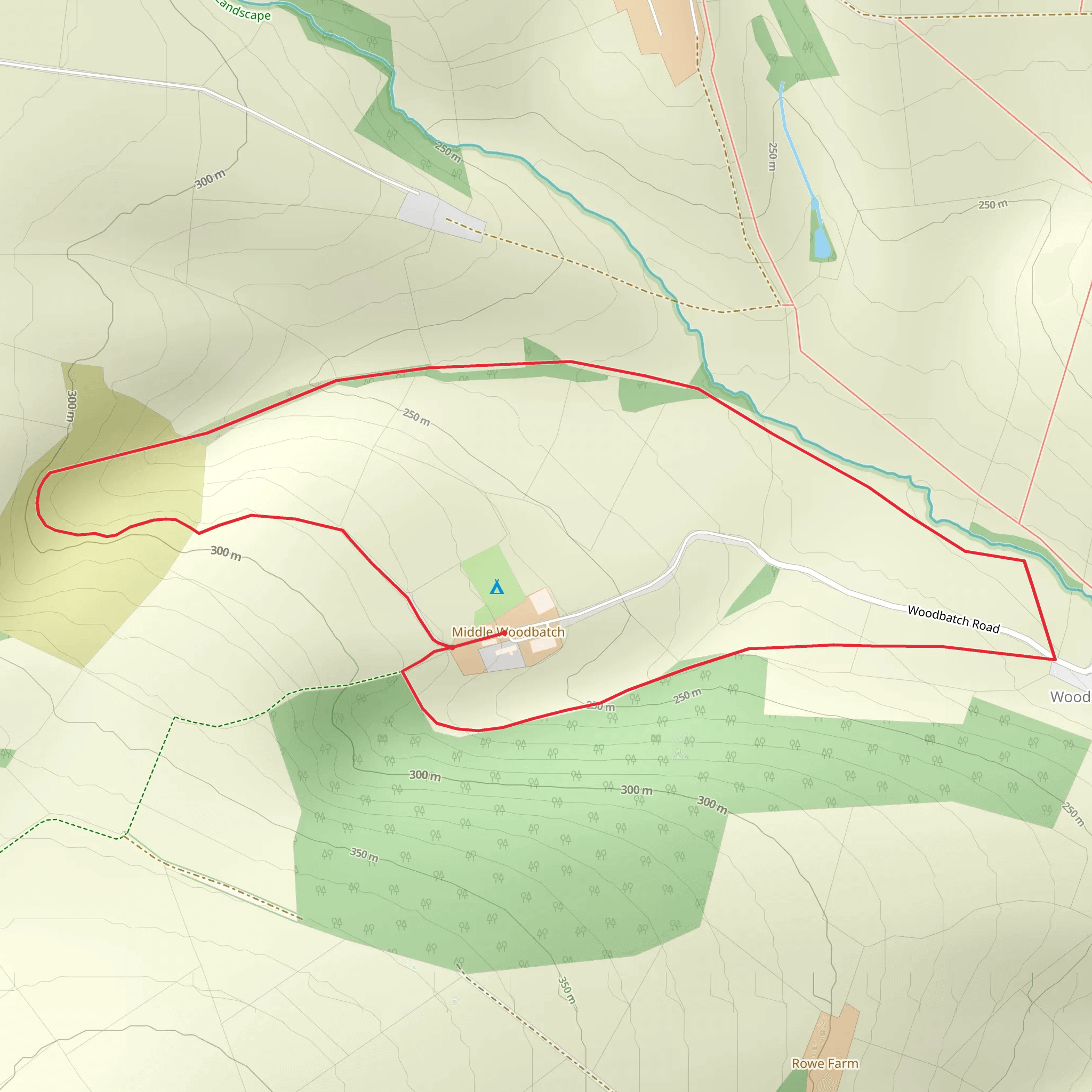 Middle Woodbatch CIrcular mobile static map