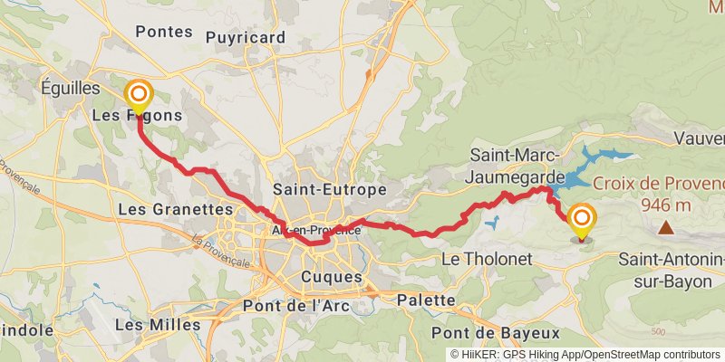 Via Aurelia stage 17 Map