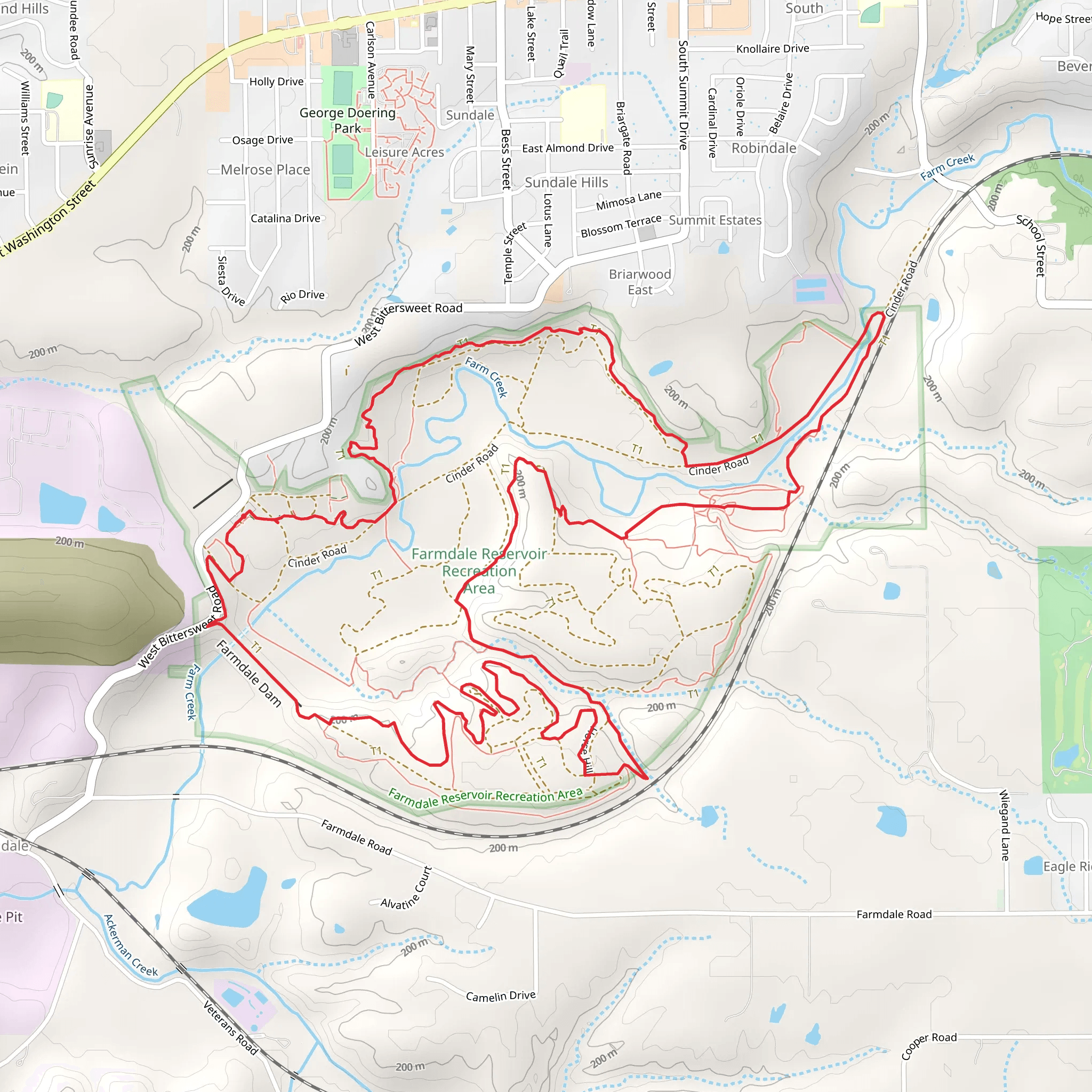 Track Stand and Schroll's Loop mobile static map
