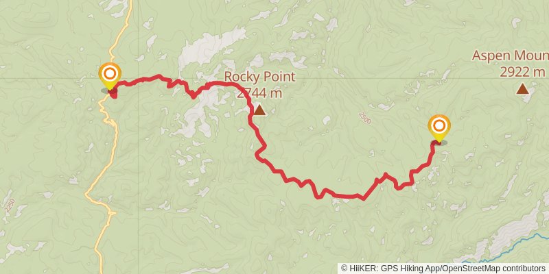 Continental Divide Trail - New Mexico stage 19 Map