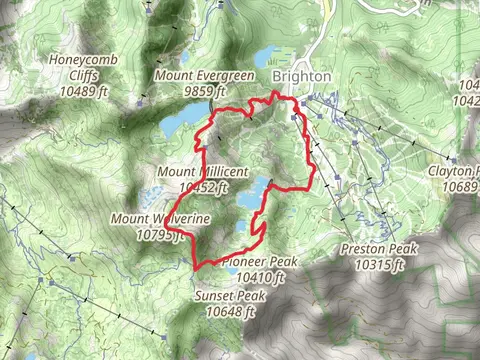 Catherines Pass Trail and Mount Millicent Loop