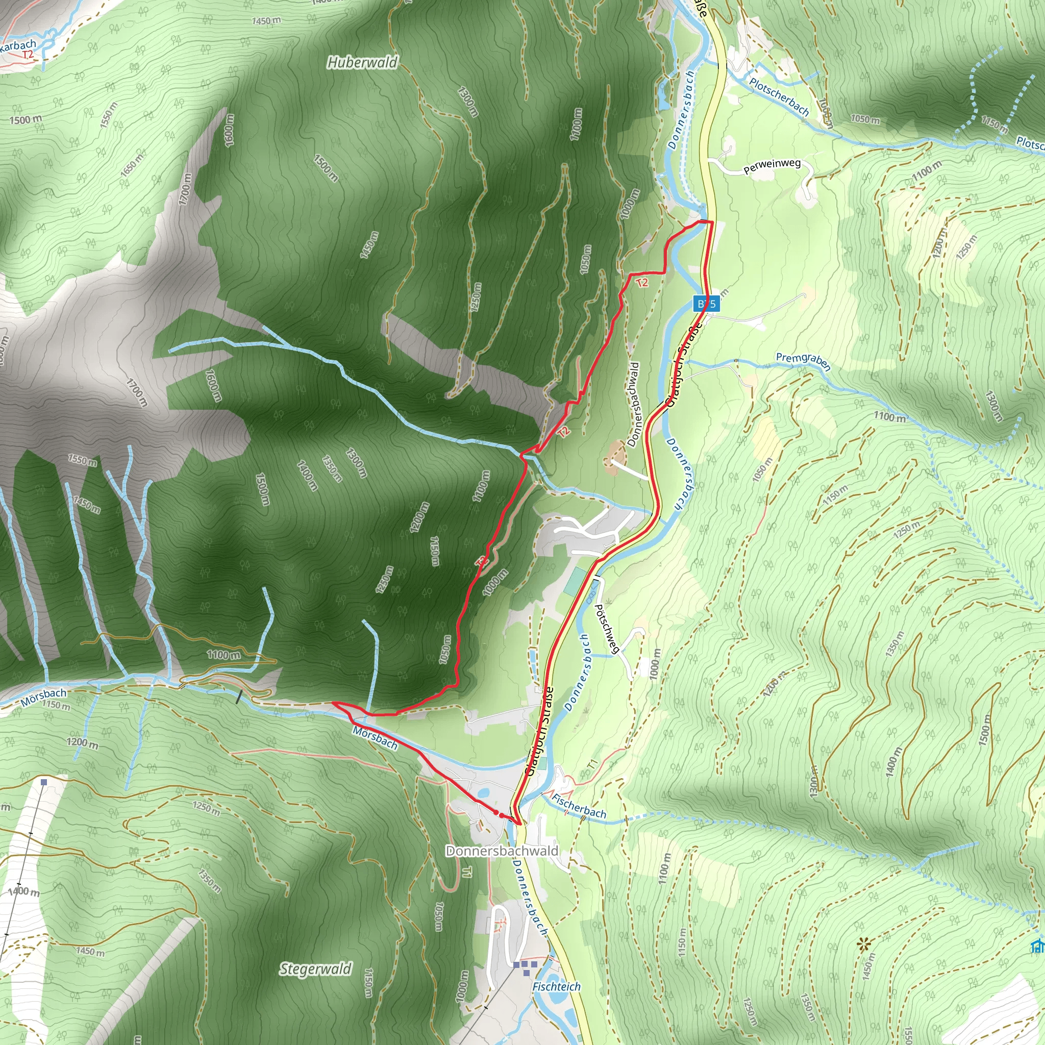 Vorderwald Loop mobile static map