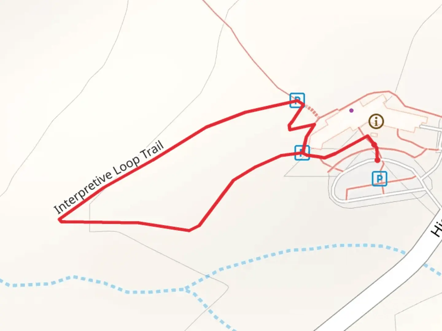 An image depicting the trail Highway 150 Loop and its surrounding area.