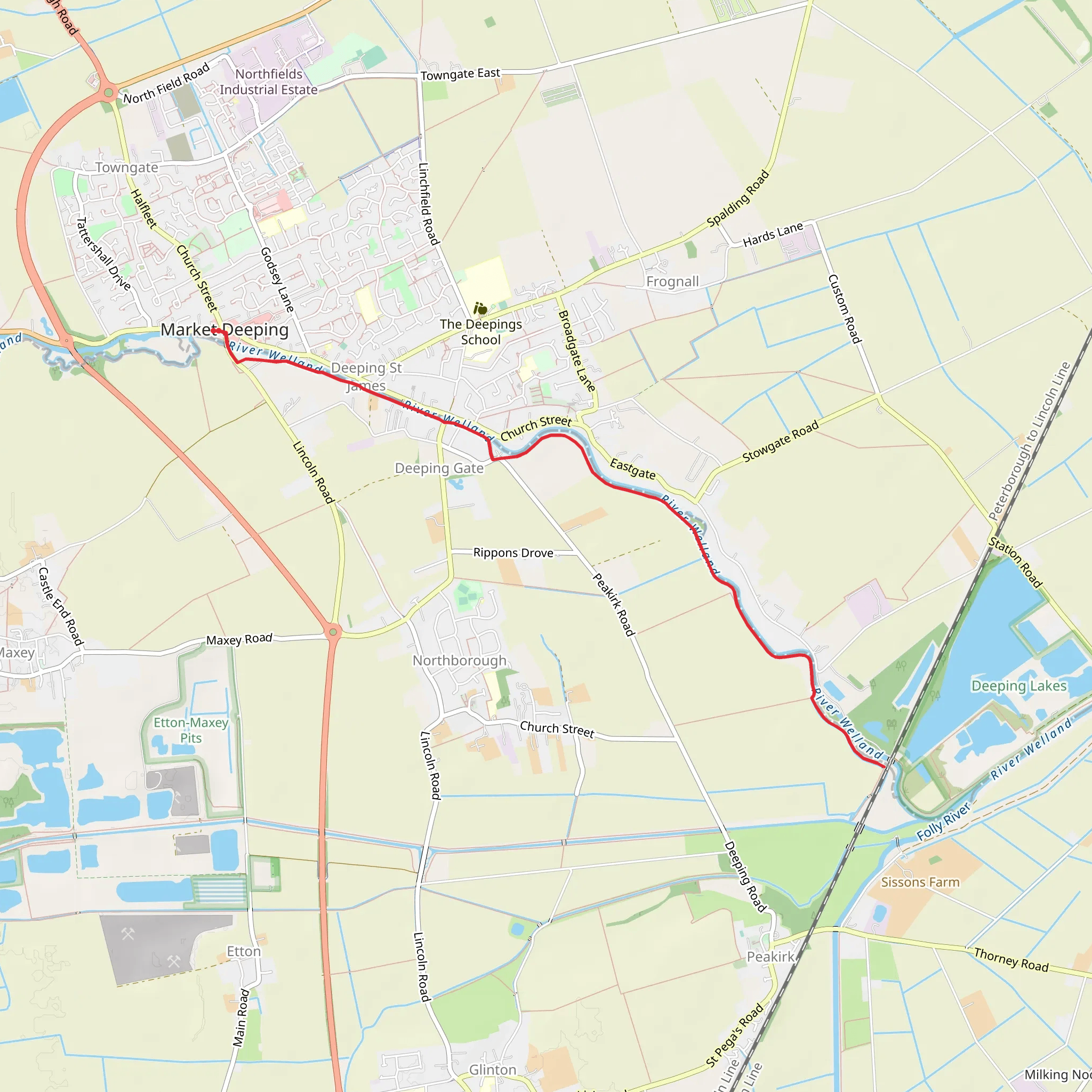 Market Deeping mobile static map