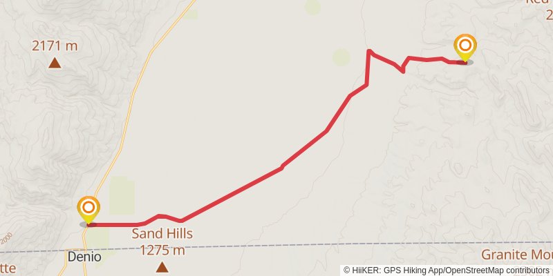 Ultra Pedestrian North Loop stage 96 Map