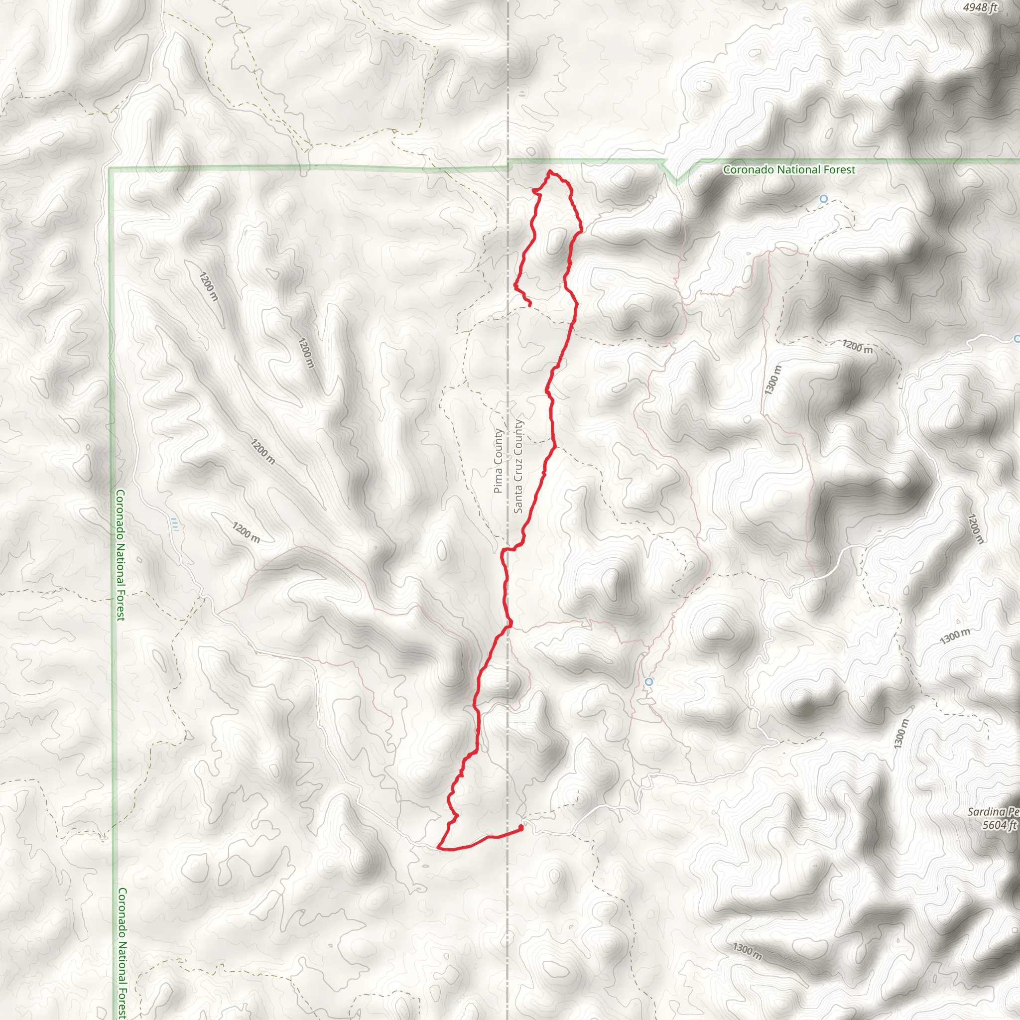 Sardina Trail mobile static map