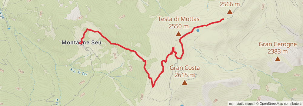 Sentiero Italia - Alps Section stage 155 Map