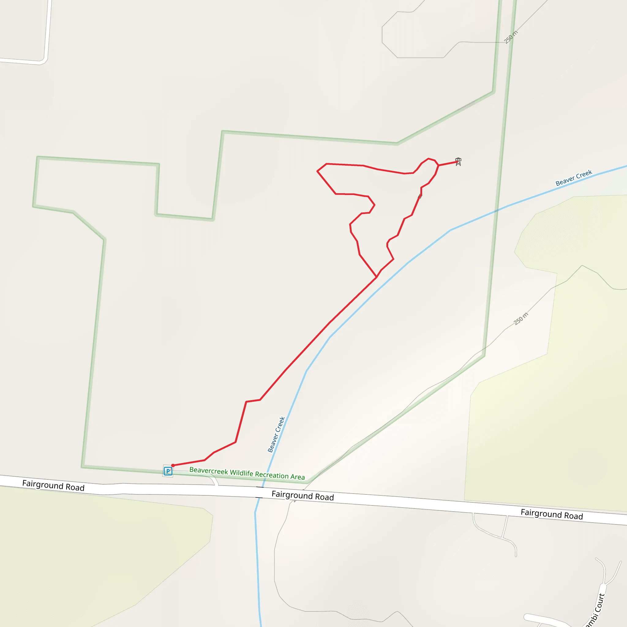 Beaver Creek Loop mobile static map