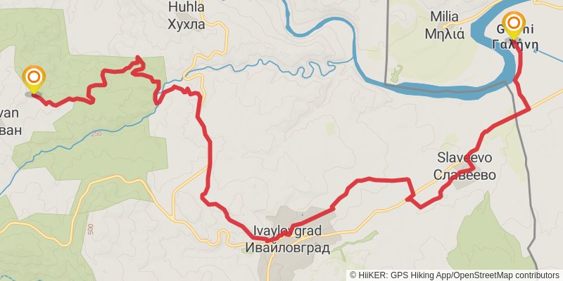 Sultans Trail stage 111 Map
