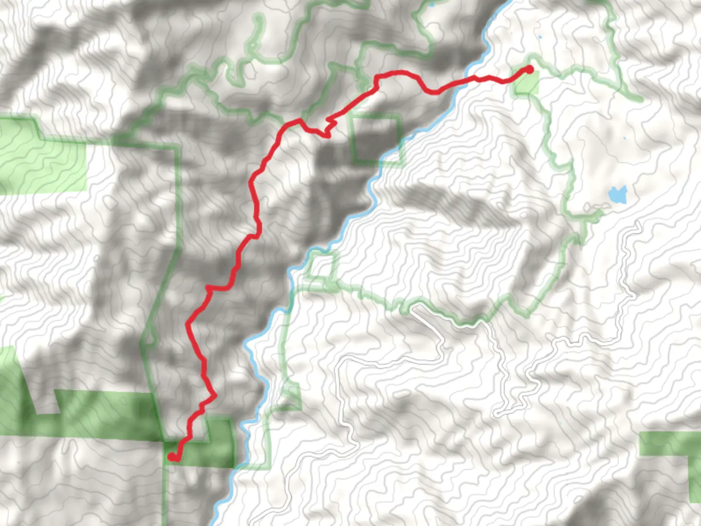An image depicting the trail Travelers Home Trail and its surrounding area.