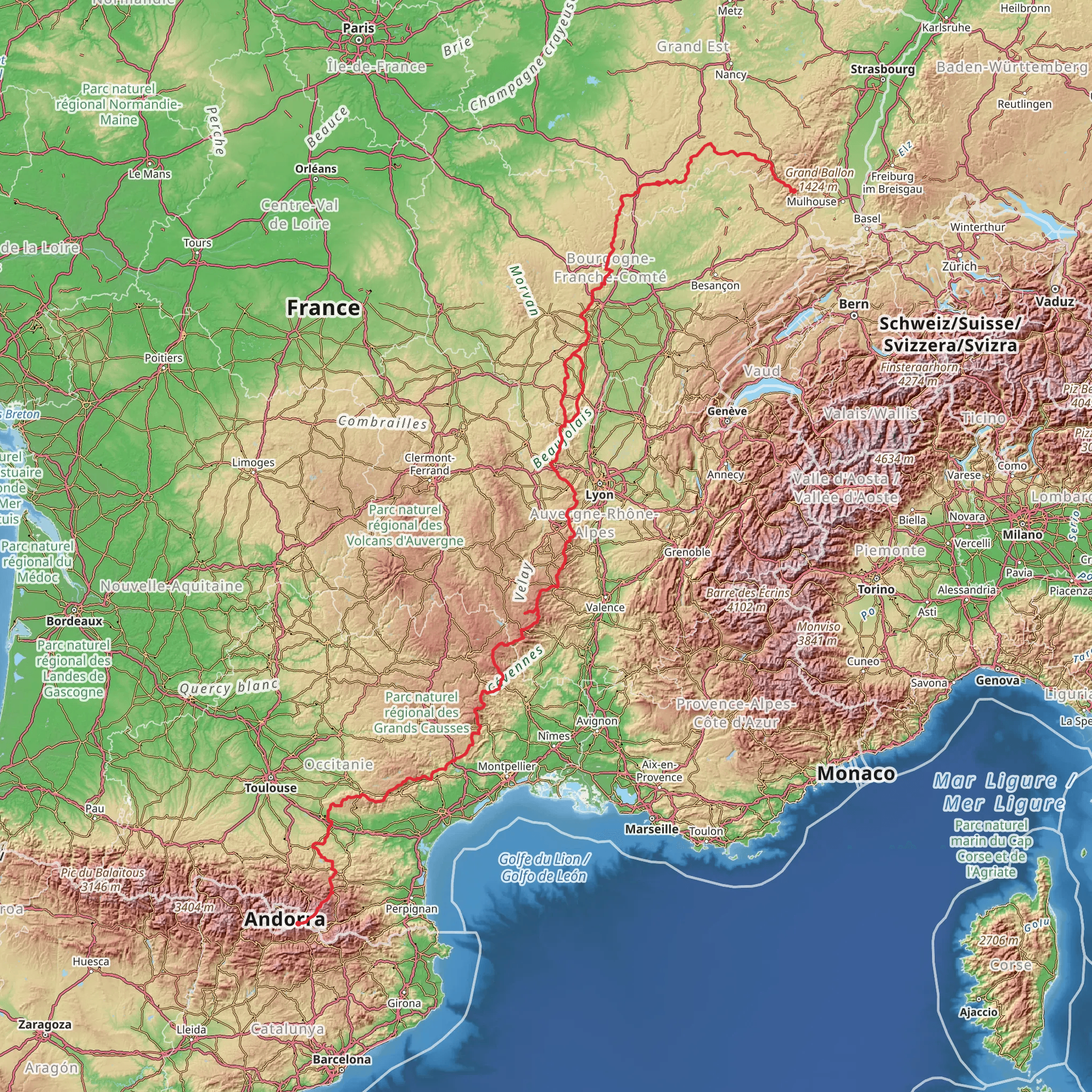 GR 7 mobile static map
