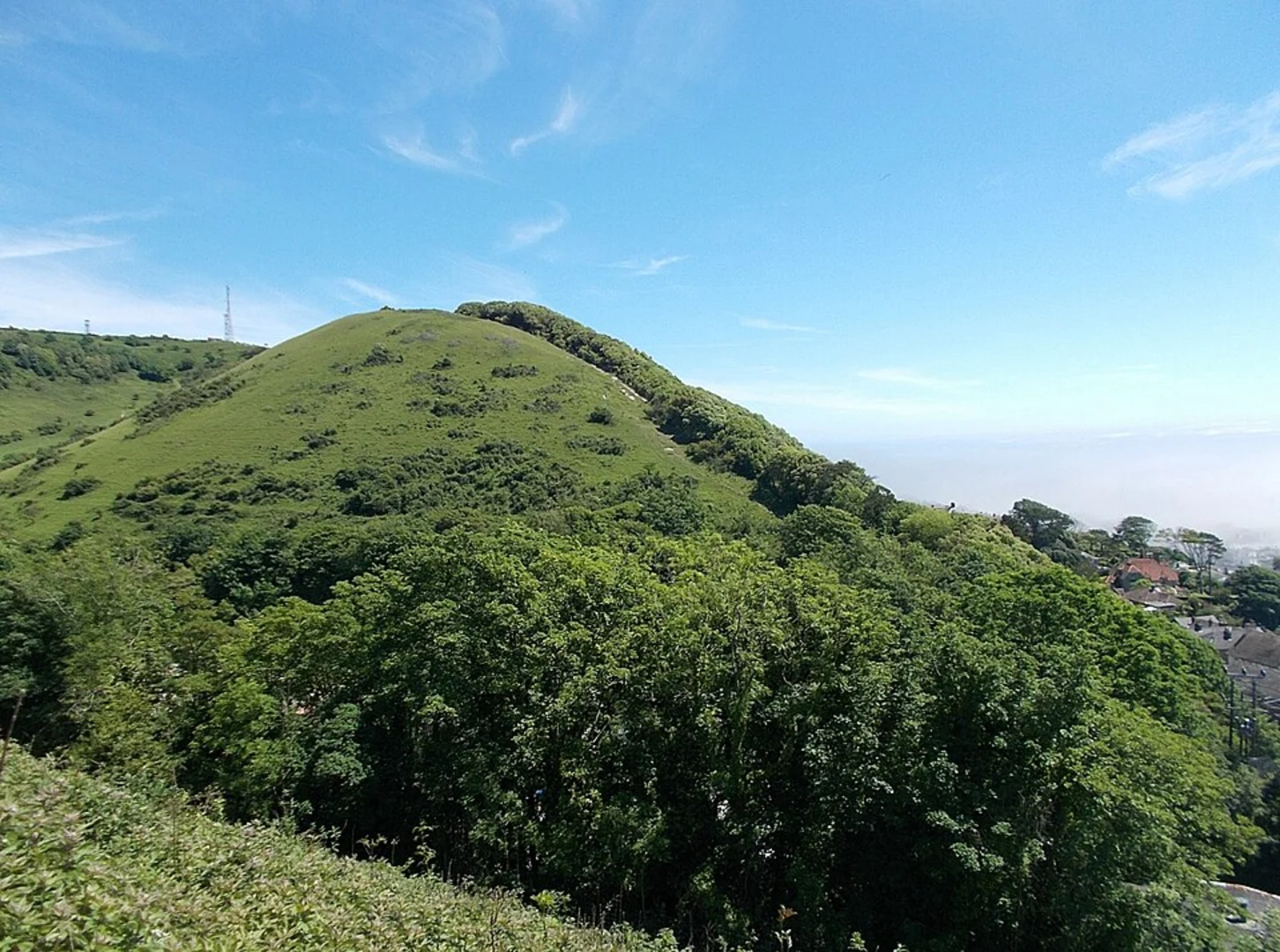 An image depicting the trail Ventnor to Shanklin via Nansen Hill and its surrounding area.