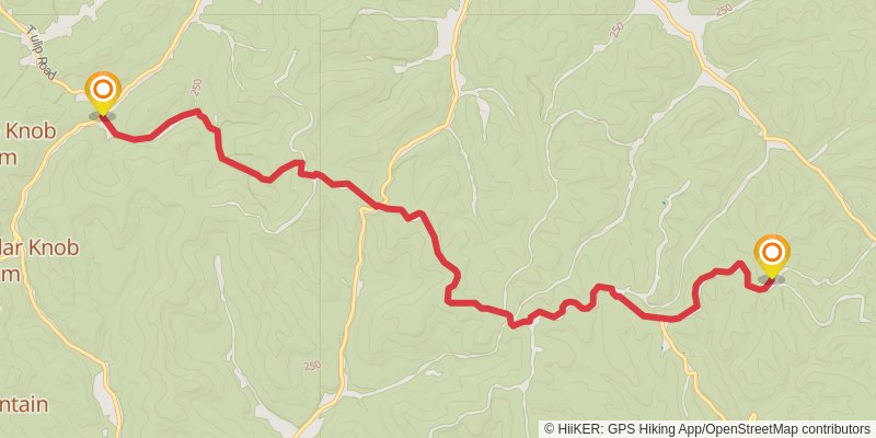 Buckeye Trail stage 47 Map