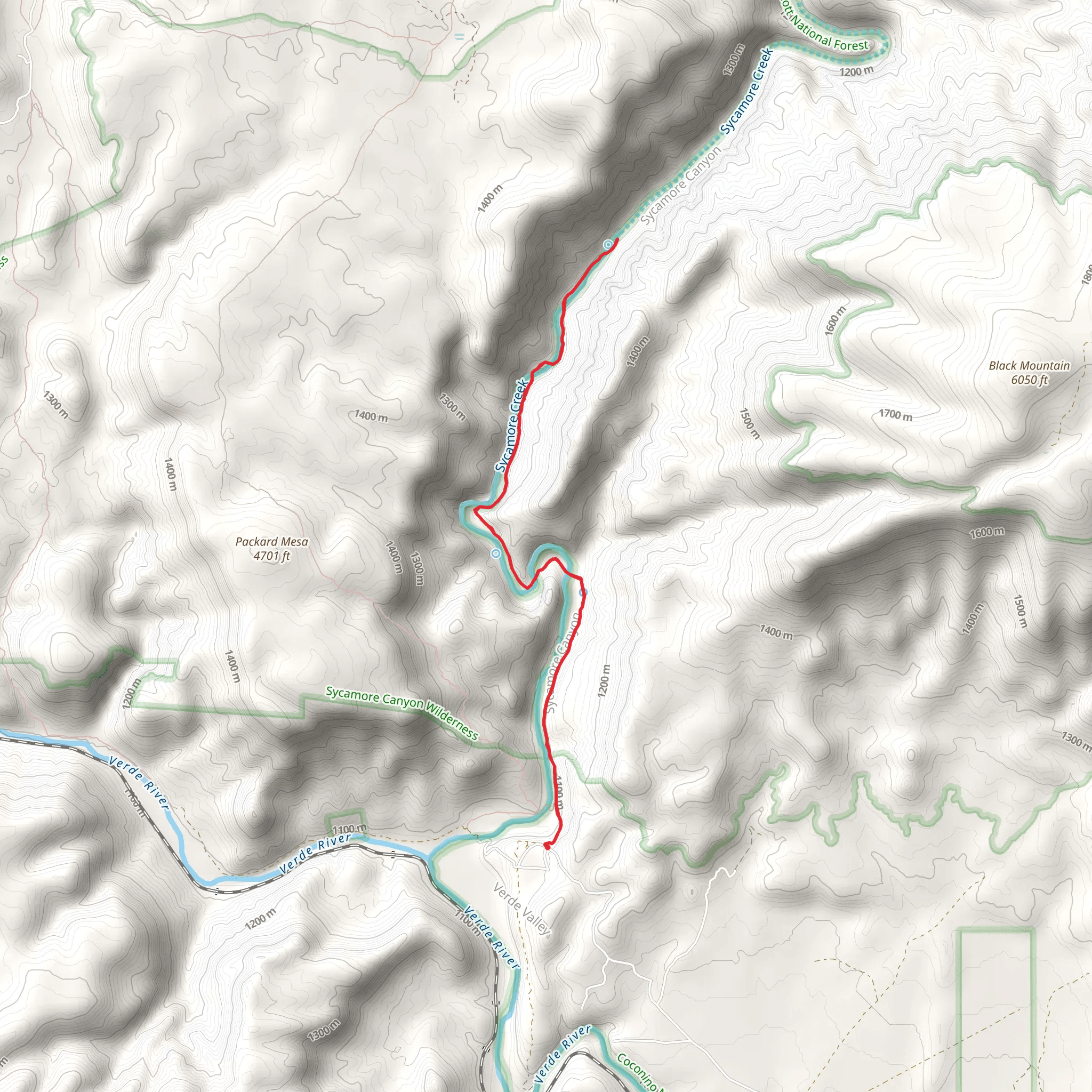 Parsons Trail mobile static map
