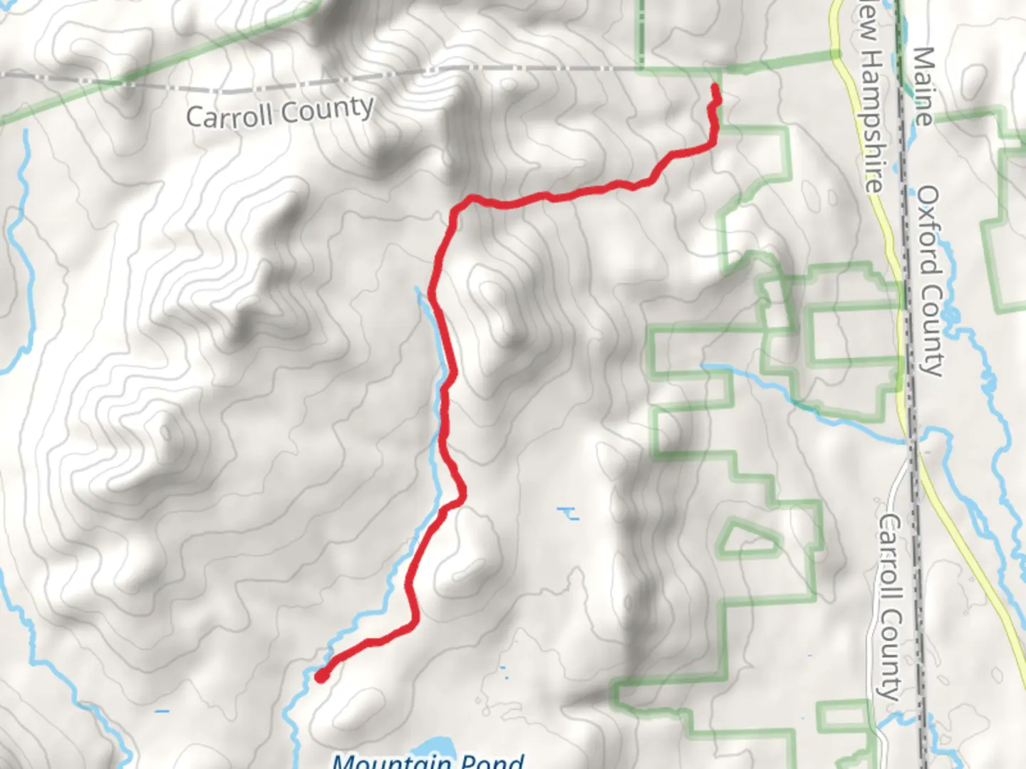 An image depicting the trail Chandler and Slippery Brook Trail and its surrounding area.