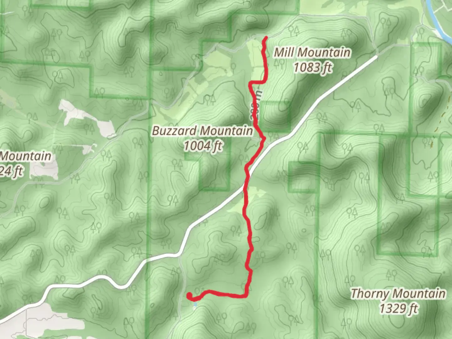 An image depicting the trail Rocky Creek - Ozark Trail - Current River Section and its surrounding area.