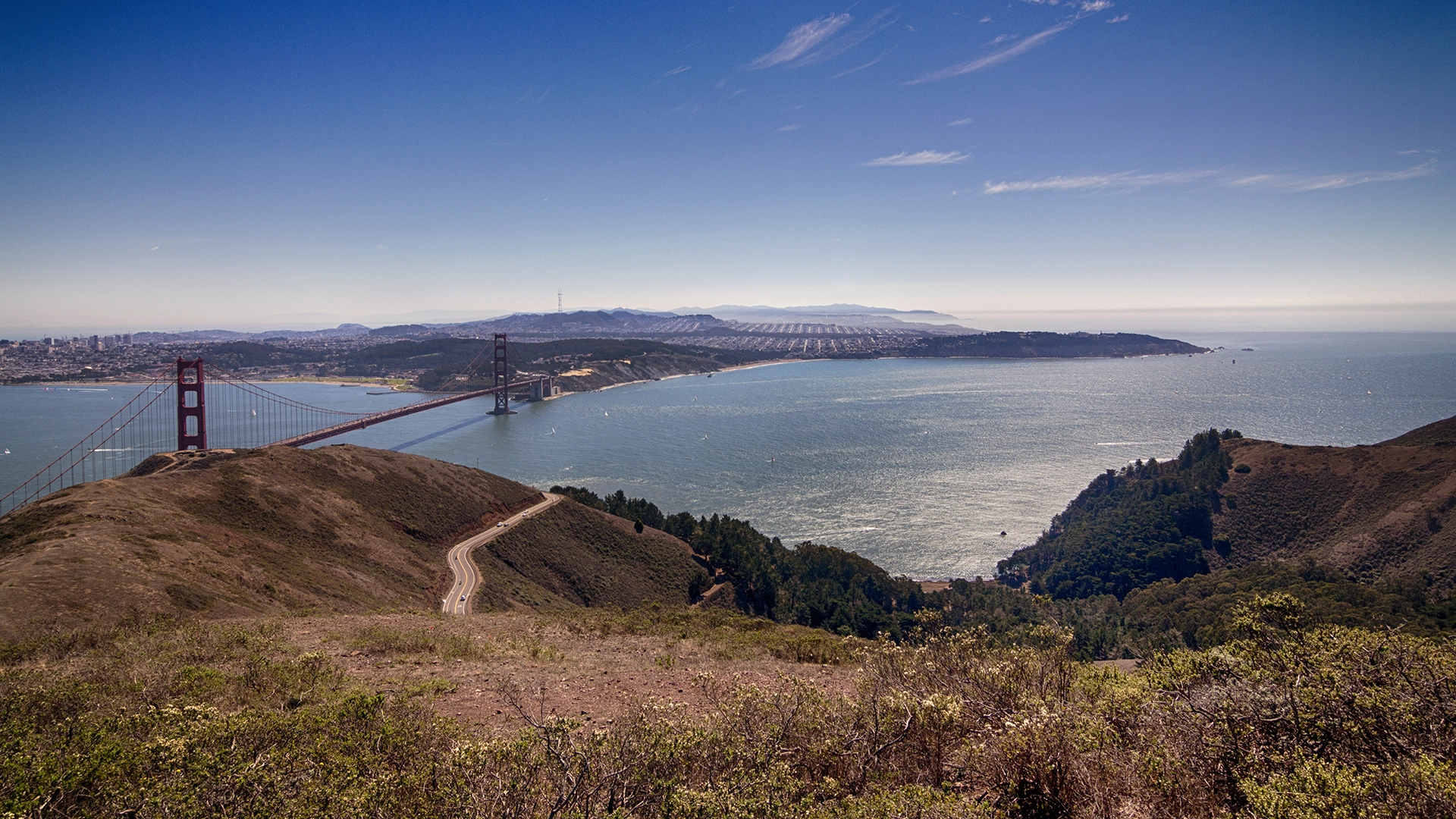 An image depicting the trail Slacker Hill via Coastal Trail and its surrounding area.