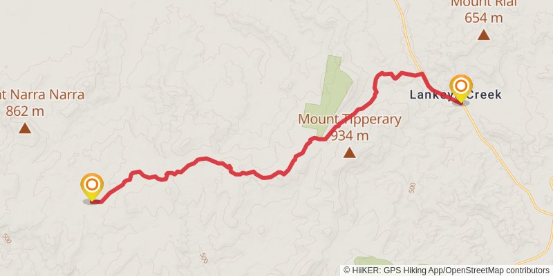 Hume And Hovell Track stage 17 Map