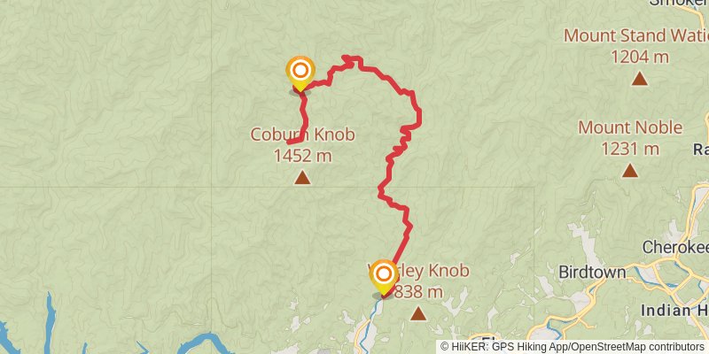 Upper Noland Creek via Deep Creek Trail stage 3 Map