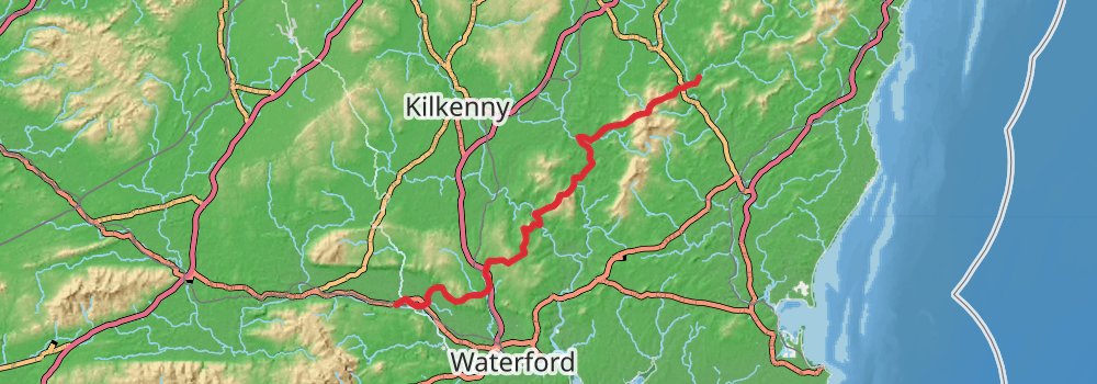 E8 Coast To Coast Walk Ireland stage 2 Map