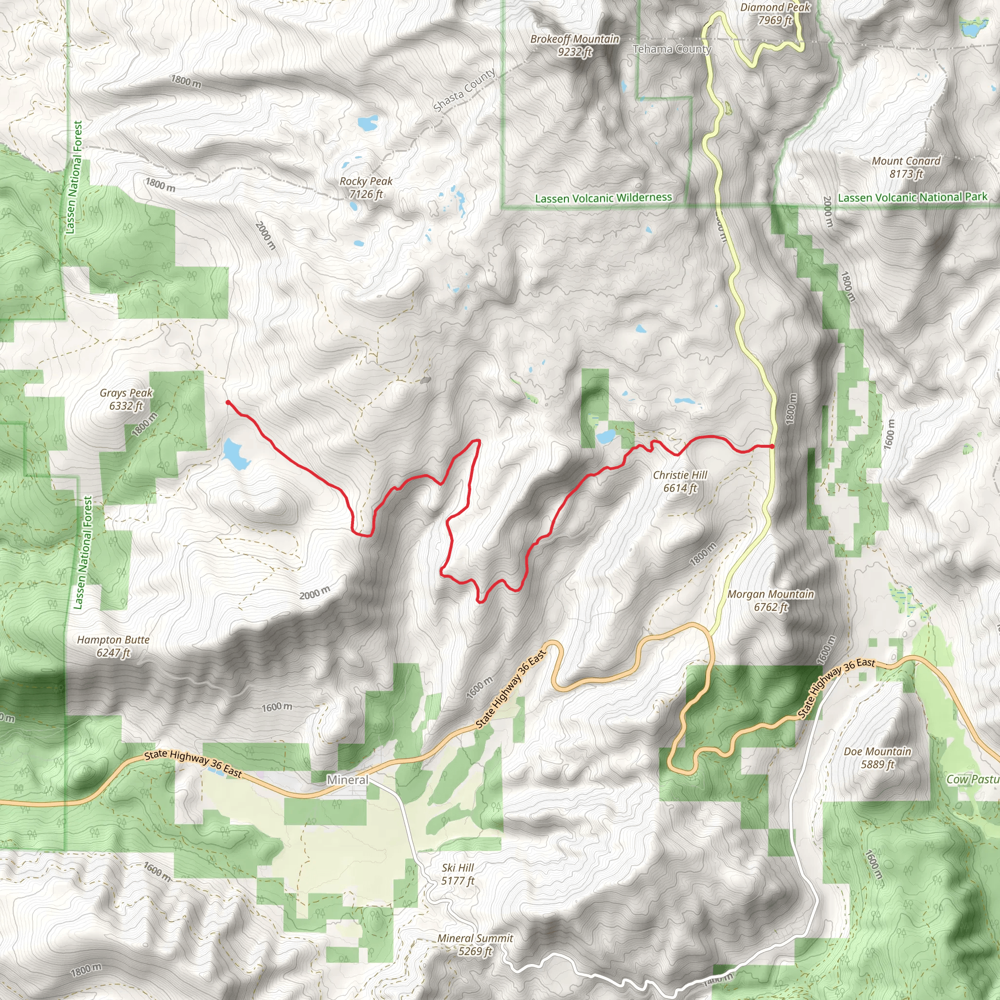 Manny Creek and Martin Creek mobile static map
