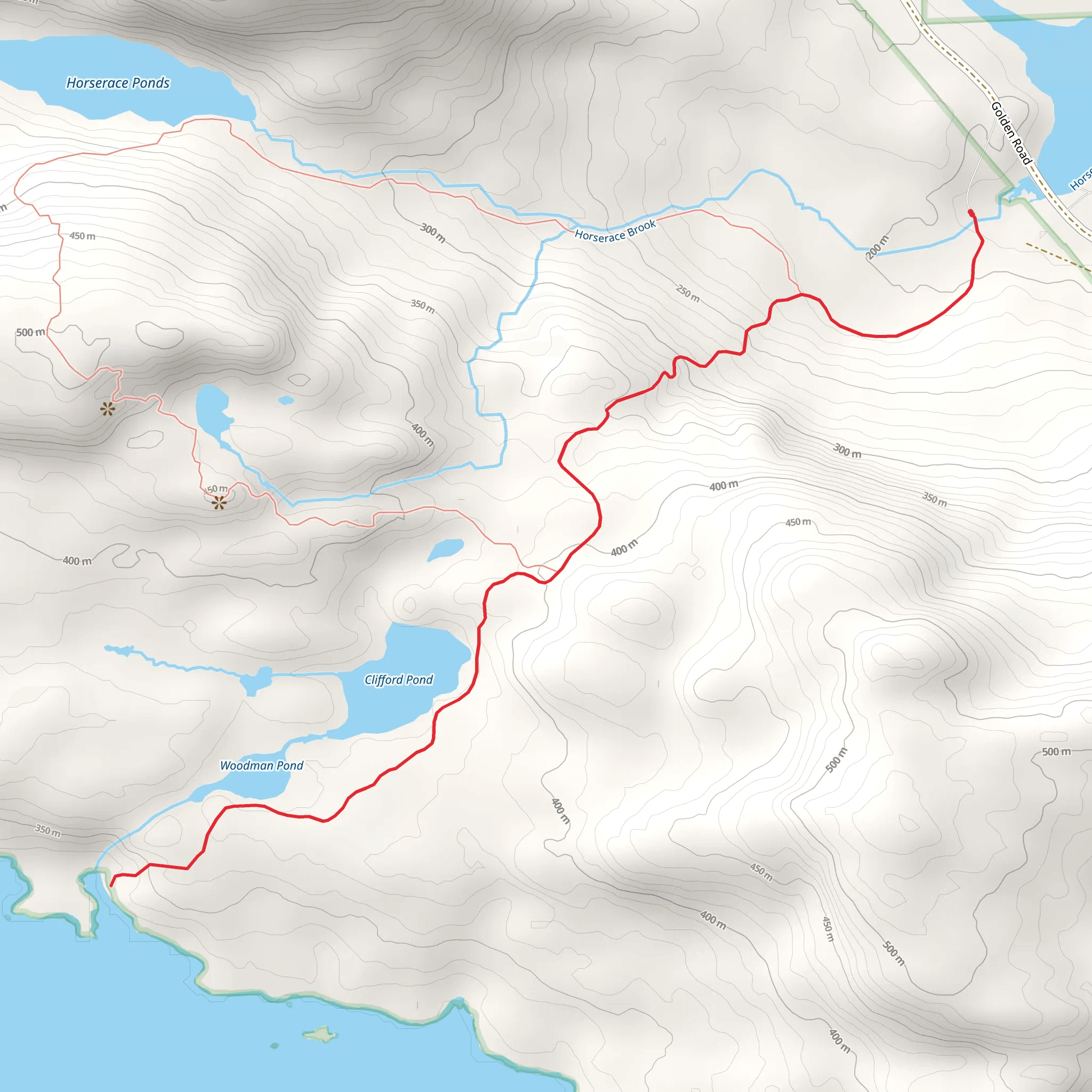 Rainbow Lake Trail mobile static map