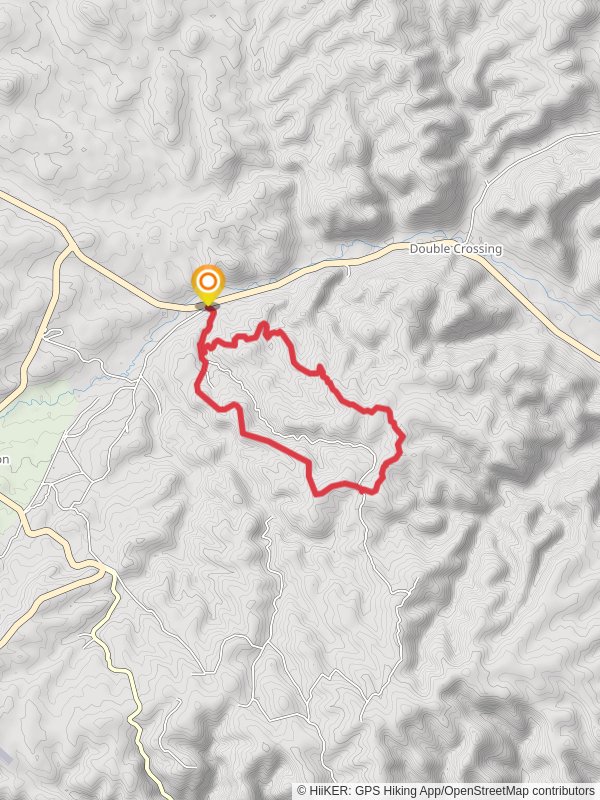 Loop around Big Tank Canyon mobile static map