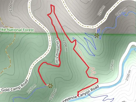 Columbine Trail Out and Back