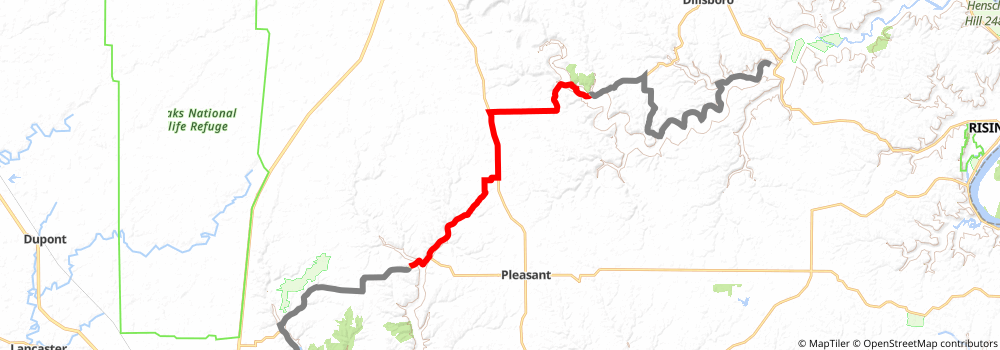 American Discovery Trail South Route stage 91 Map