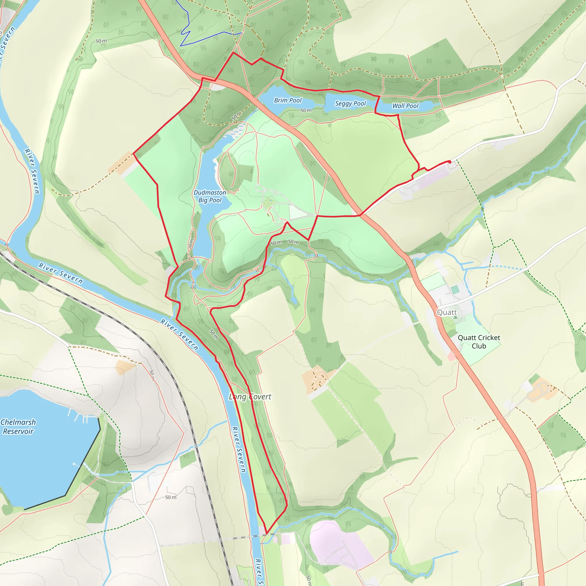 The Dudmaston Estate near Bridgnorth mobile static map