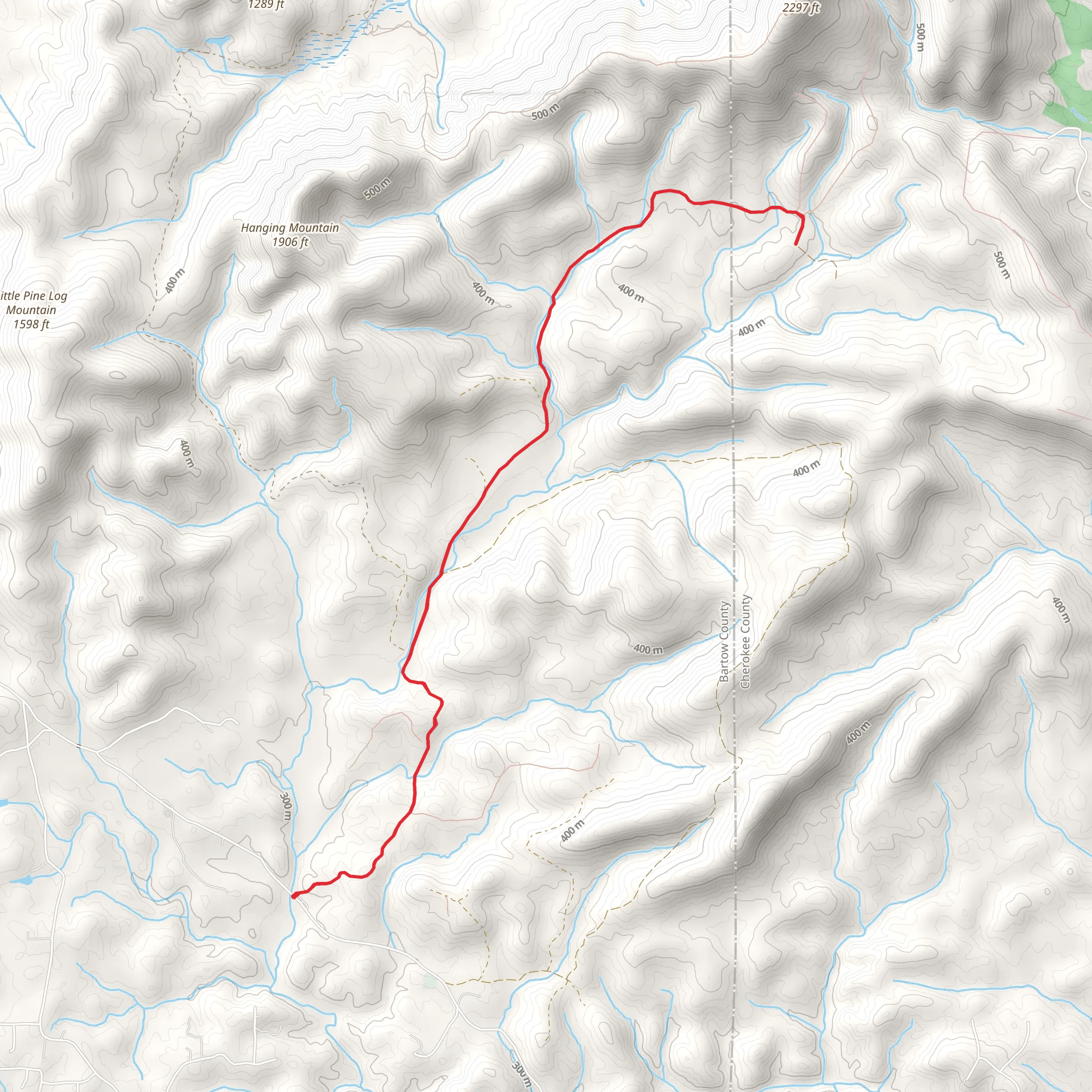 Stamp Creek mobile static map