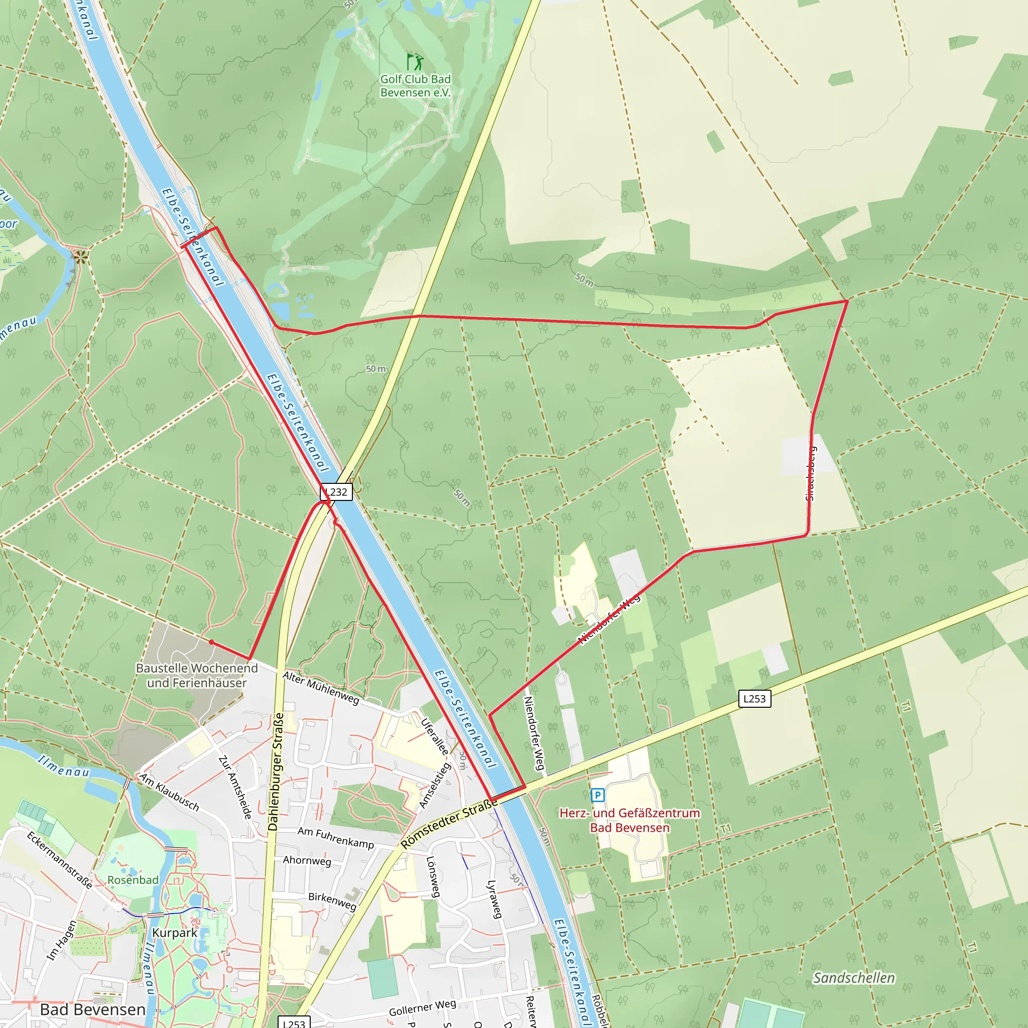 Elbe Seiten Kanal via Stecker Nr 6 mobile static map