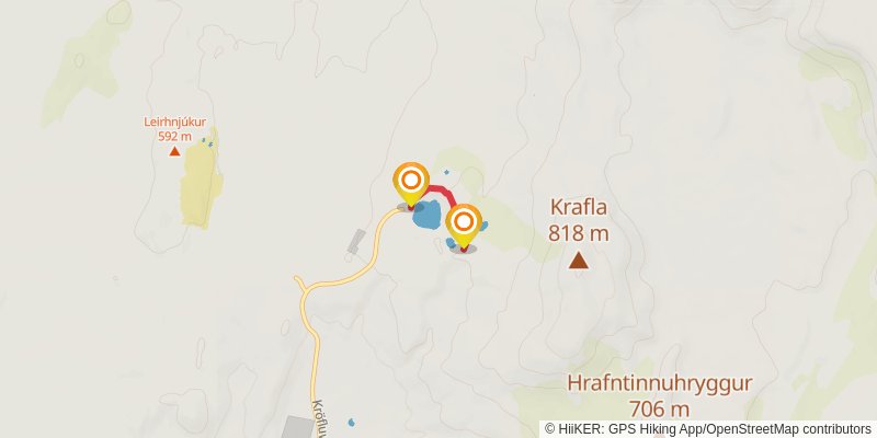 The Myvatn Trail alt 7 Map