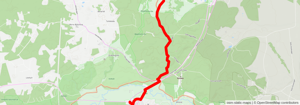 Skåneleden 3 stage 9 Map